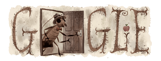 Doodle a Franz Kafka por su 130 aniversario